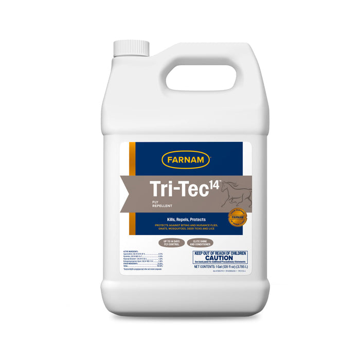 Farnam Tri-Tec 14 Fly Repellent Easy Pour for Horses Gallon 14 Day Protection