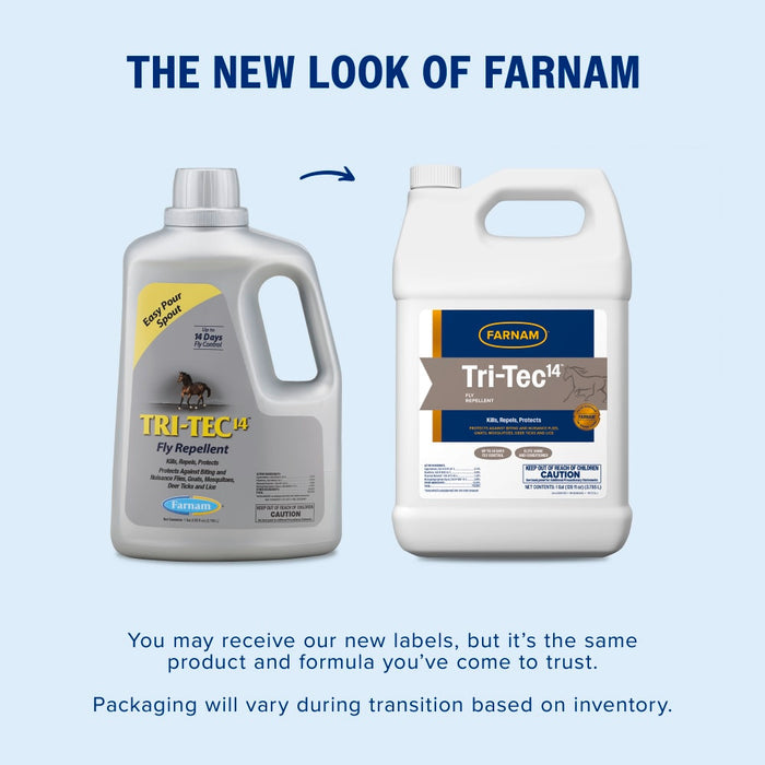 Farnam Tri-Tec 14 Fly Repellent Easy Pour for Horses Gallon 14 Day Protection