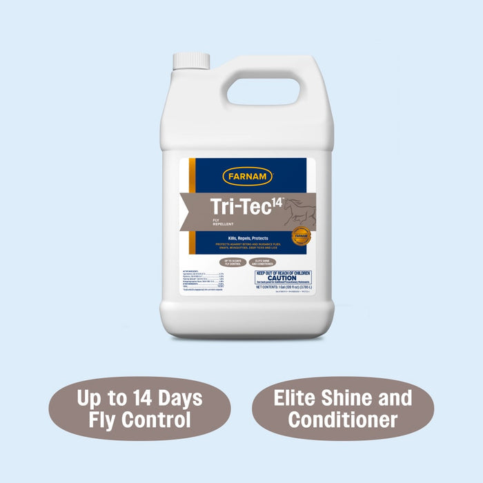 Farnam Tri-Tec 14 Fly Repellent Easy Pour for Horses Gallon 14 Day Protection