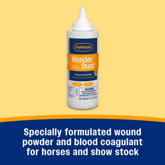 Farnam Wonder Dust Wound Powder for Horses and Show Stock 4 oz.