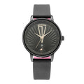 Fastrack  - Ruffles Black Dial Leather Strap Watch 6206NL02