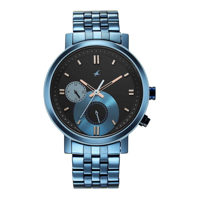 Fastrack Analog Black Dial Men's Watch-3287QM02/NR3287QM02, BLACK, strap