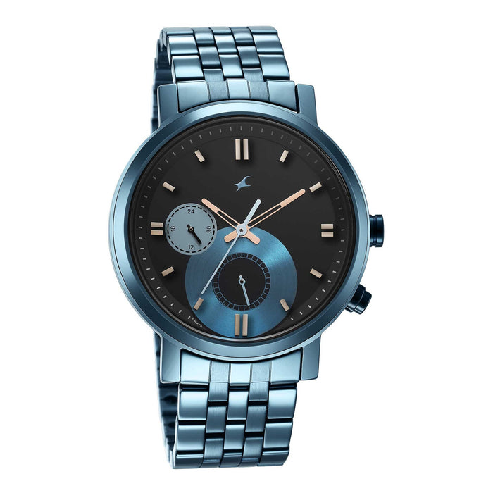 Fastrack Analog Black Dial Men's Watch-3287QM02/NR3287QM02, BLACK, strap
