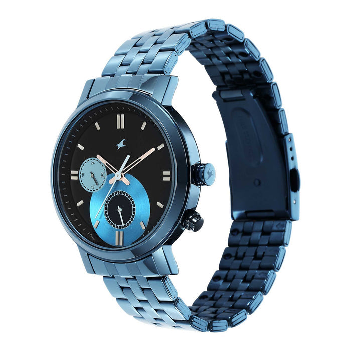 Fastrack Analog Black Dial Men's Watch-3287QM02/NR3287QM02, BLACK, strap