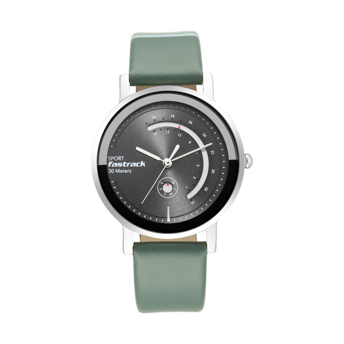 Fastrack Analog Grey Dial Women's Watch-6172SL04, Grey, strap