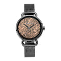 Fastrack  Animal Print Watch with Rose Gold Dial
