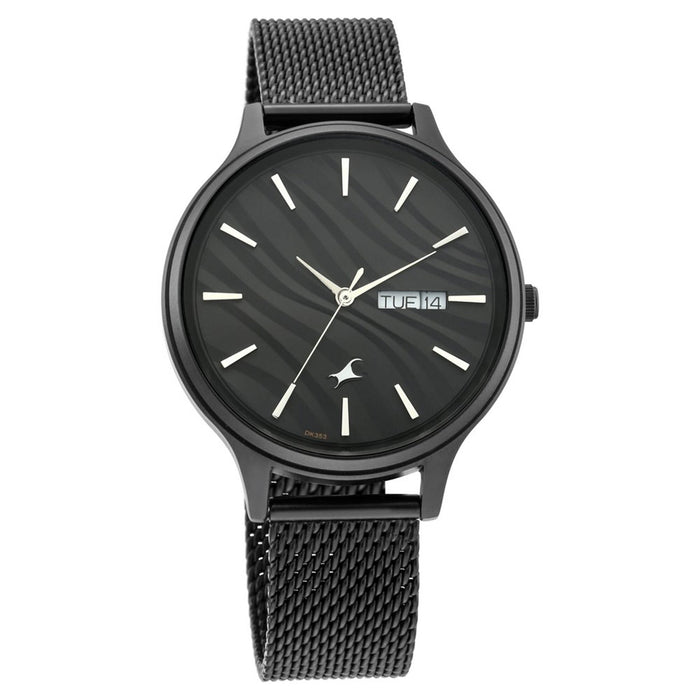 Fastrack Autumn-Winter 20 Analog Black Dial Women's Watch-6207NM01, Black, Classic