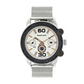 Fastrack Beige Dial Silver Stainless Steel Strap Watch 3188KM02