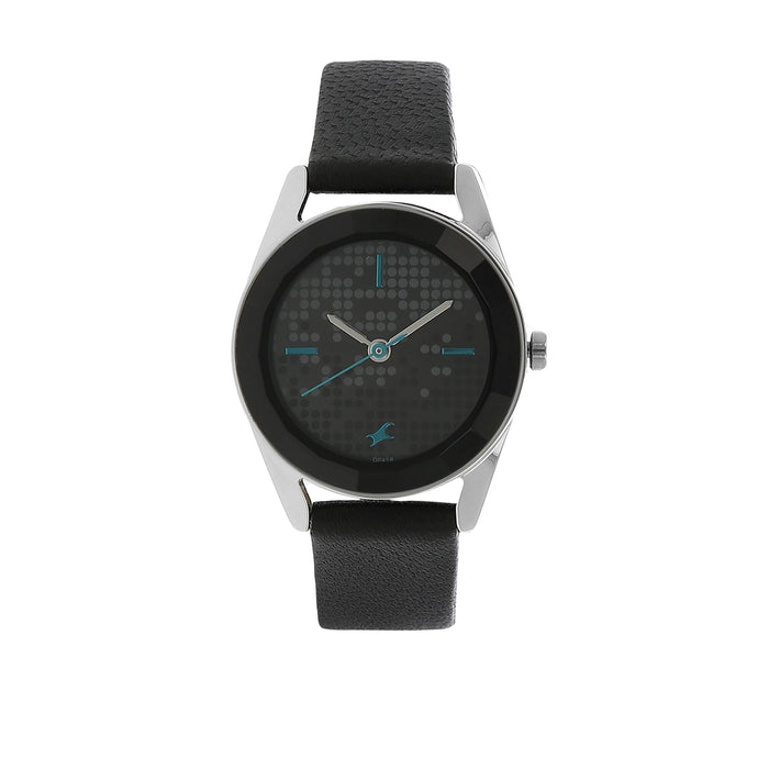 Fastrack Black Dial Analog Watch for Women 6144SL02