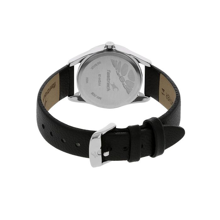 Fastrack Black Dial Analog Watch for Women 6144SL02