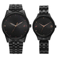 Fastrack Black Round Dial Black Strap Watch For Pair