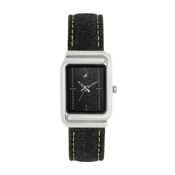 Fastrack Blue Dial Denim Strap Watch 6184SL01