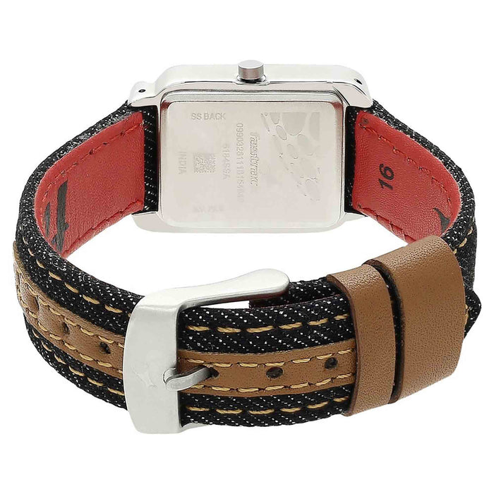 Fastrack Blue Dial Denim Strap Watch 6184SL01