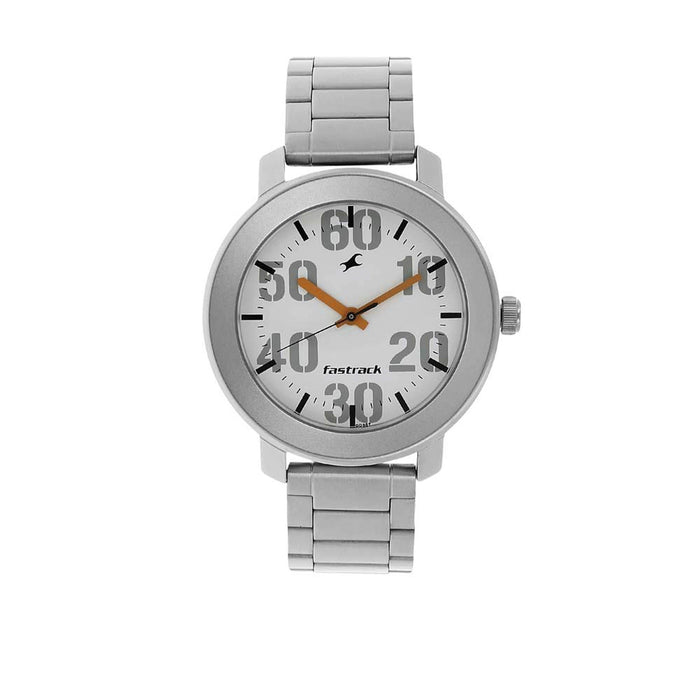Fastrack Casual Analog White Dial Men's Watch-NL3121SM01/NP3121SM01