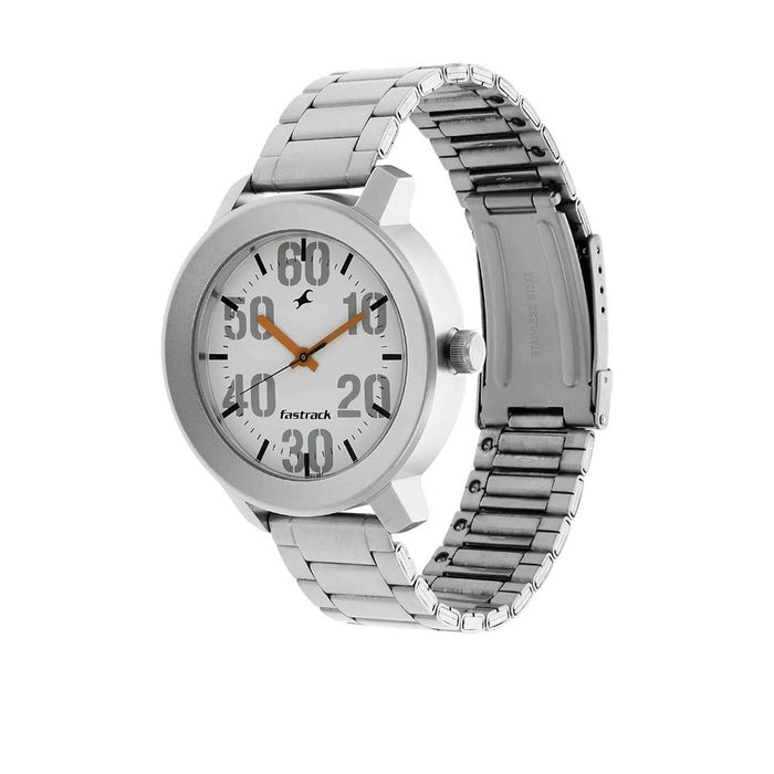 Fastrack Casual Analog White Dial Men's Watch-NL3121SM01/NP3121SM01