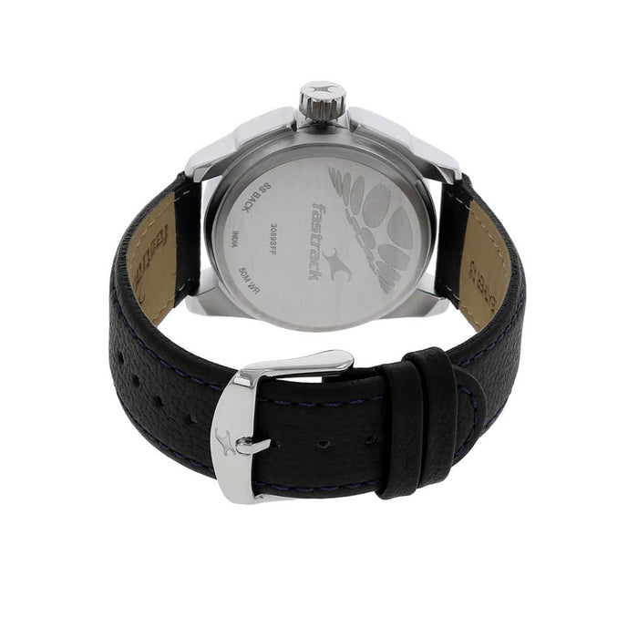 Fastrack Men's Quartz Watch with Analog Display and Leather Bracelet 3089SL01