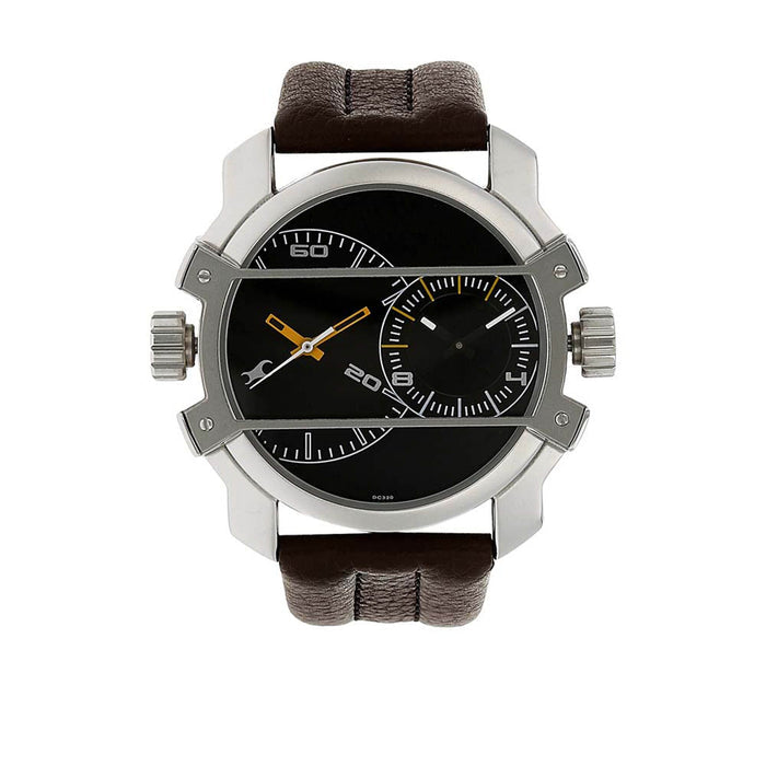Fastrack Men's Quartz Watch with Analog Display and Leather Bracelet 3098SL02