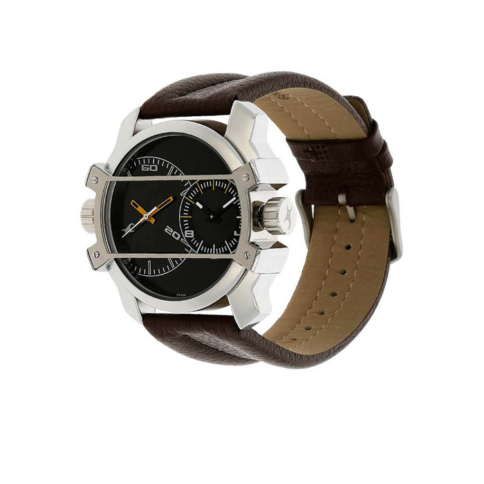 Fastrack Men's Quartz Watch with Analog Display and Leather Bracelet 3098SL02