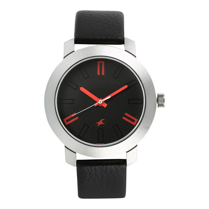 Fastrack Men's Quartz Watch with Analog Display and Leather Bracelet 3120SL02