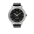 Fastrack Men's Quartz Watch with Analog Display and Leather Bracelet 3121SL02, Black, Modern
