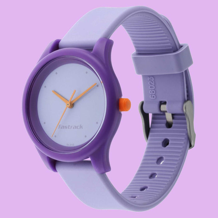 Fastrack Monochrome Blue Dial Analog Watch for Girls 68023PP02