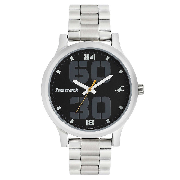 Fastrack NM38051SM07/NN38051SM07 Men's Bold Analog Black Dial Watch
