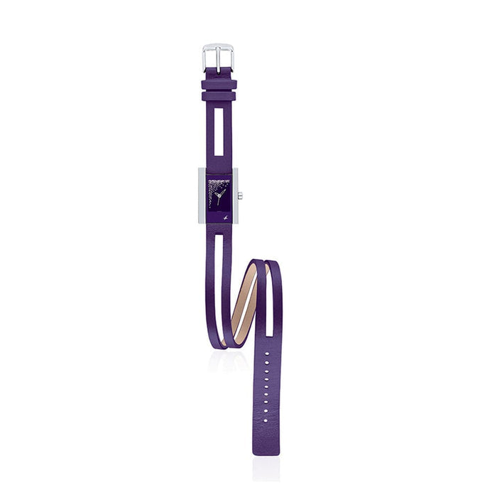 Fastrack Purple Dial Analog Watch for Women 6081SL02
