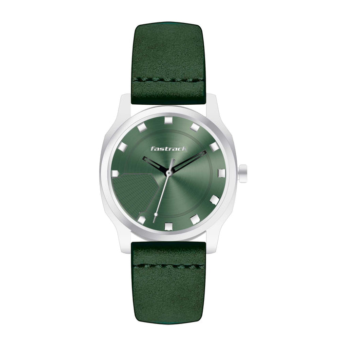 Fastrack Stunners 4.0 Analog Watch, Dark Green, strap