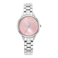 Fastrack Stunners Quartz Analog Pink Dial Metal Strap Watch for Girls