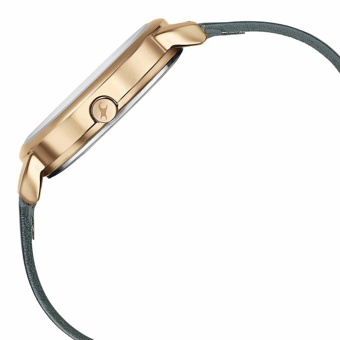 Fastrack Stunnerse Quartz Multifunction Green Dial Leather Strap Watch for Girls