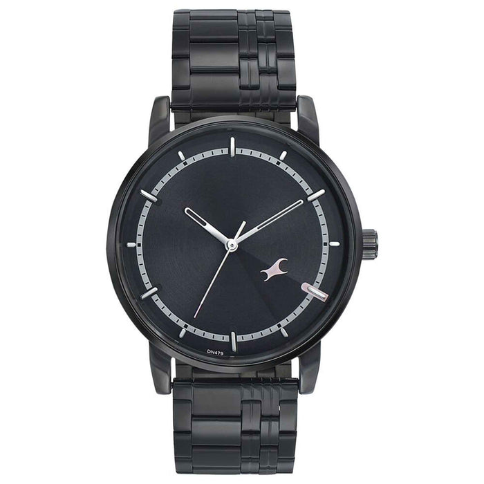 Fastrack Style Up Grey Dial Stainless Steel Strap Watch for Guys