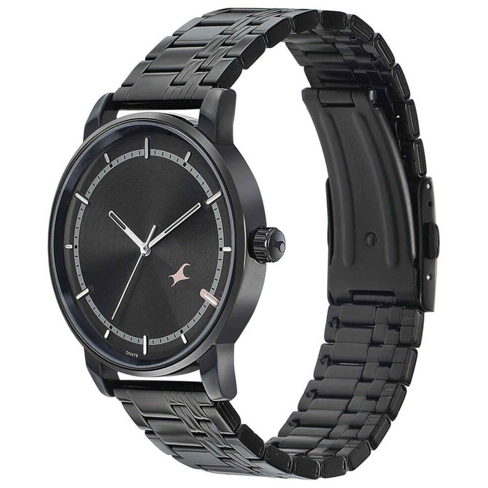 Fastrack Style Up Grey Dial Stainless Steel Strap Watch for Guys