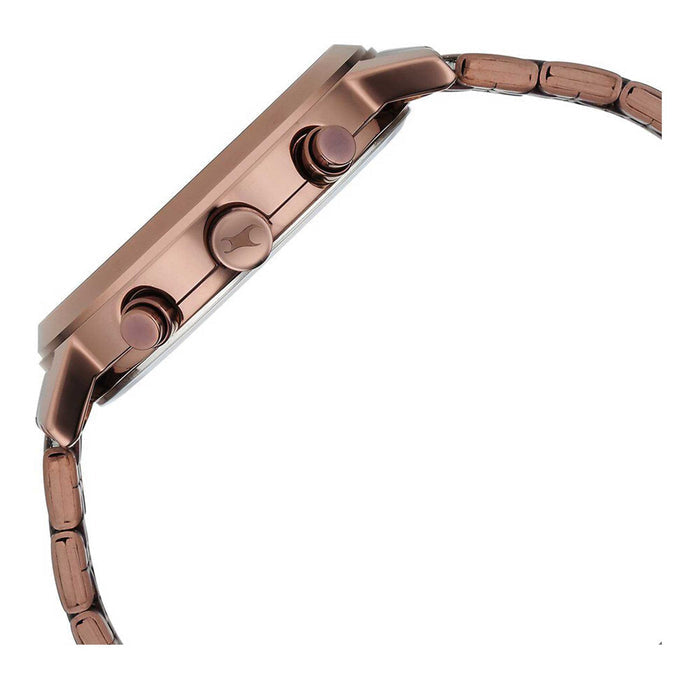 Fastrack Tick Tock Brown Dial Watch for Guys