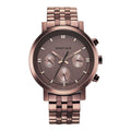 Fastrack Tick Tock Quartz Analog Brown Dial Metal Strap Watch for Guys