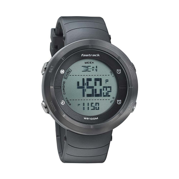 Fastrack Trendies Grey Dial Digital Watch for Men 38047PP02