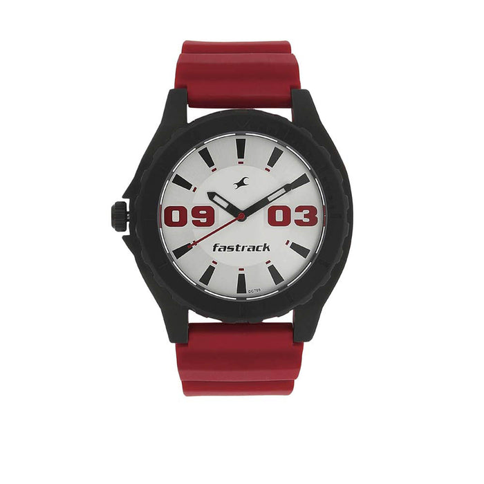 Fastrack White Dial Analog Watch for Men 9462AP02