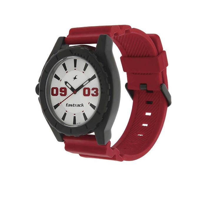 Fastrack White Dial Analog Watch for Men 9462AP02