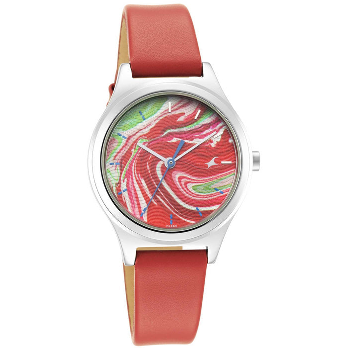 Fastrack Women's Quartz Watch with Analog Display and Leather Bracelet 6152SL07