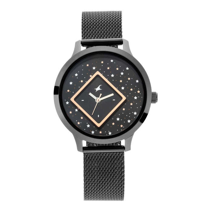 Fastrack x Ananya Panday-Fit Out Analog Blue Dial Women's Watch-NN6210NM03/NR6210NM03, Black, Analog Watch