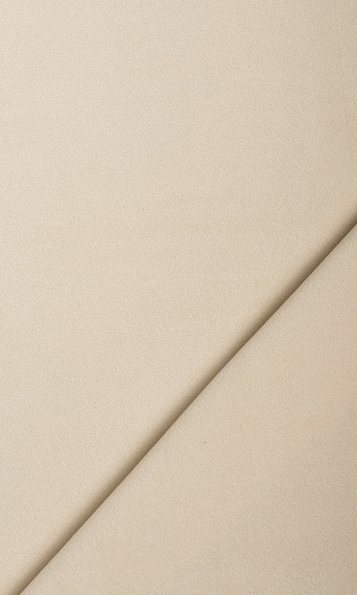 Velvet Window Treatments Fabric By the Metre (Pale Beige)