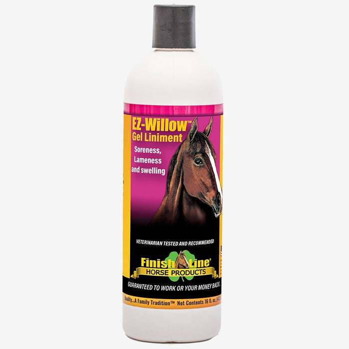 Finish Line EZ-Willow Cooling Gel for Horses Liniment Formula 16 oz.