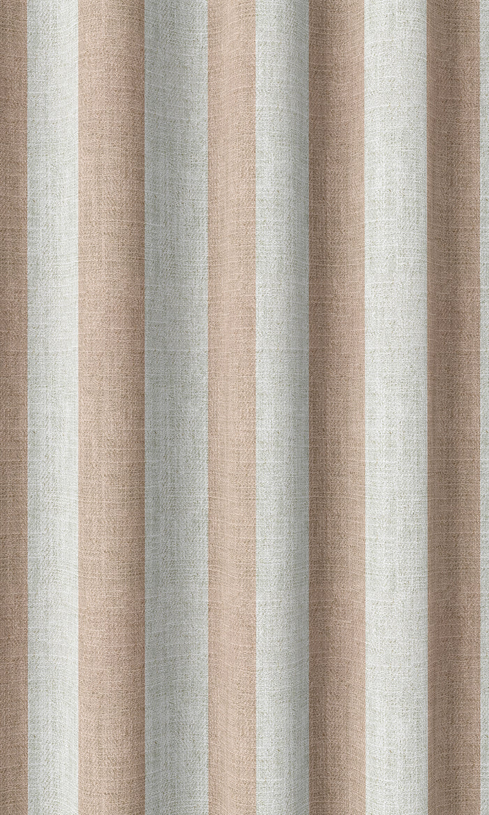 Modern Striped Drapery (Blush Pink/ White)