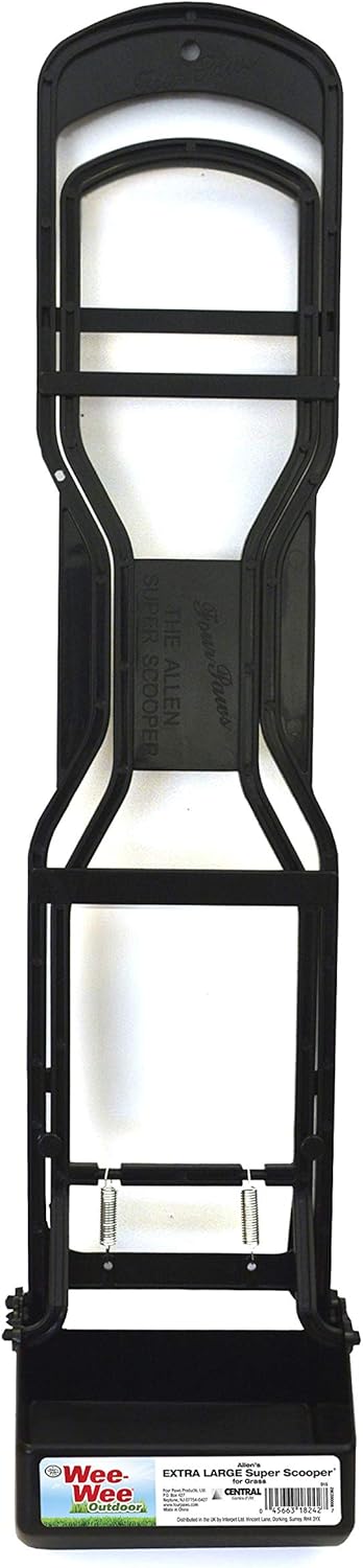 Four Paws Allen's Large Dog Waste Super Scooper - One Handed Grass Tool Scooper