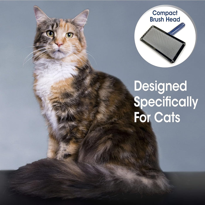 Four Paws Magic Coat Gentle Slicker Wire Cat Brush for Medium or Long Coats