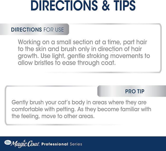 Four Paws Magic Coat Gentle Slicker Wire Cat Brush for Medium or Long Coats