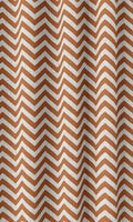 Chevron Print Home Décor Fabric By the Metre (Burnt Orange/ White)