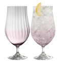 Galway Crystal Erne Craft Beer/Cocktail Set of 2 Amethyst