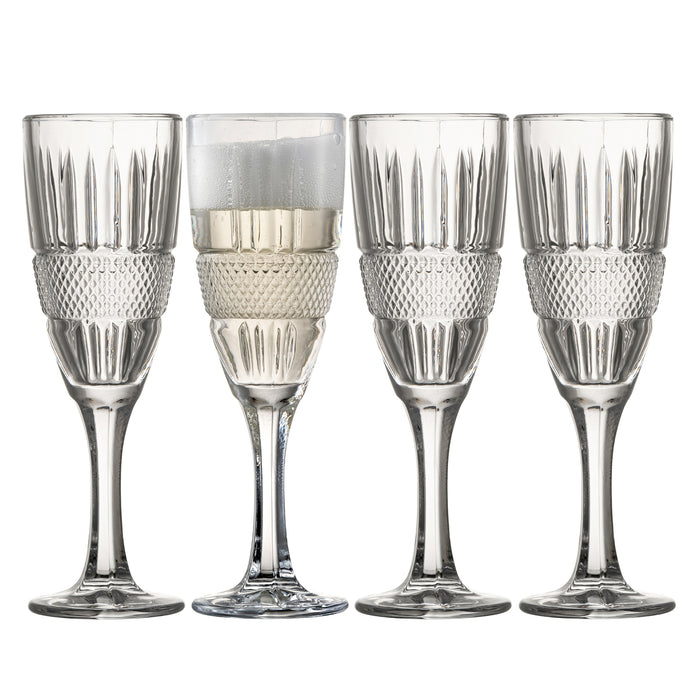 Galway Crystal Eyre Flute Set of 4