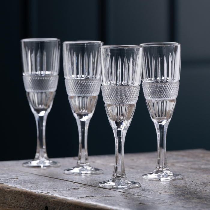 Galway Crystal Eyre Flute Set of 4