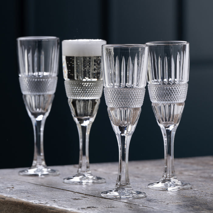 Galway Crystal Eyre Flute Set of 4